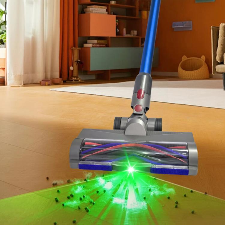 For Dyson V7 V8 V10 V11 V15 Vacuum with Wide-Angle Green LED Light for Dust Revealing, Soft Roller Floor Brush Head, Direct-Drive Brush Head, Soft Roller Floor Brush+Bristled Roller Combo, Direct-Drive Head+Soft Roller Combo