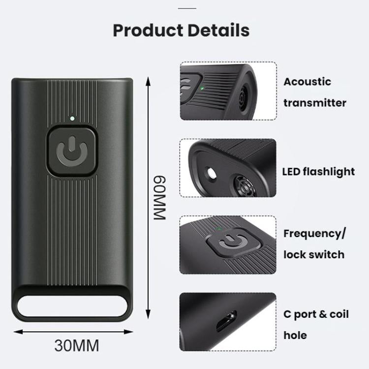 Mini Outdoor High-power Long-distance Training Ultrasonic Dog Repeller