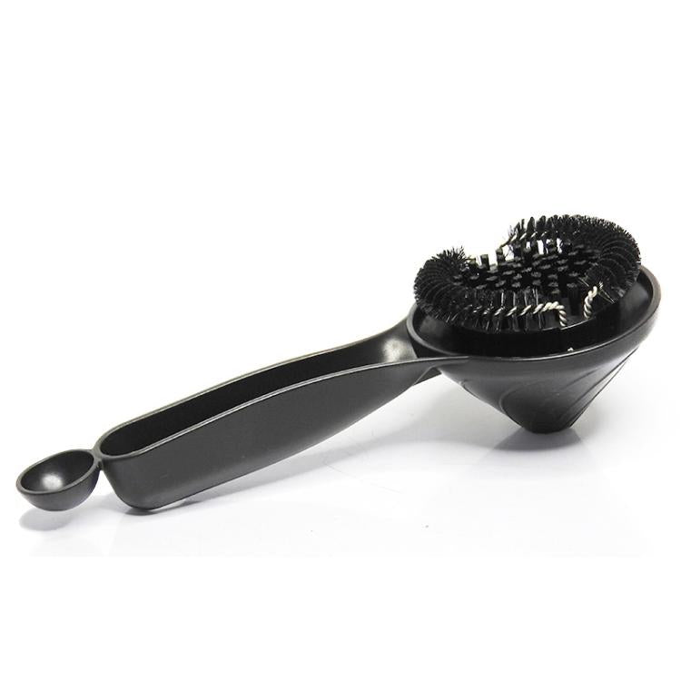 58mm Espresso Machine Group Head Cleaning Brush Funnel-Design Nylon Bristle Scrubber for Portafilter