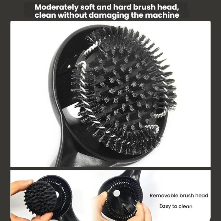 58mm Espresso Machine Group Head Cleaning Brush Funnel-Design Nylon Bristle Scrubber for Portafilter