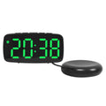 LED Electronic Alarm Clock Bedside Vibrator Clock, Black Shell Green Light, Black Shell Blue Light, Black Shell White Light, White Shell Green Light, White Shell Blue Light, White Shell White Light