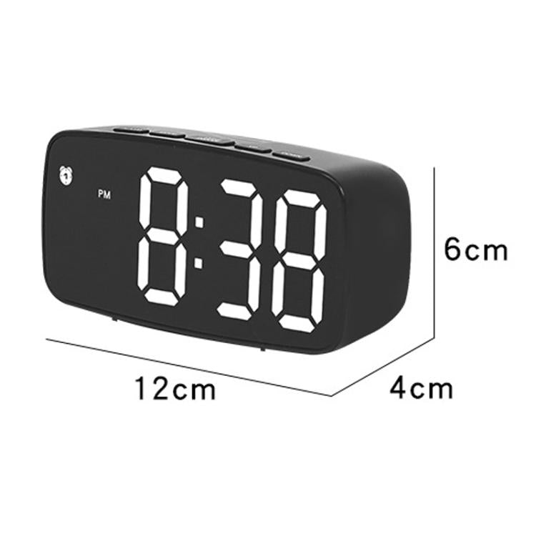 LED Electronic Alarm Clock Bedside Vibrator Clock, Black Shell Green Light, Black Shell Blue Light, Black Shell White Light, White Shell Green Light, White Shell Blue Light, White Shell White Light
