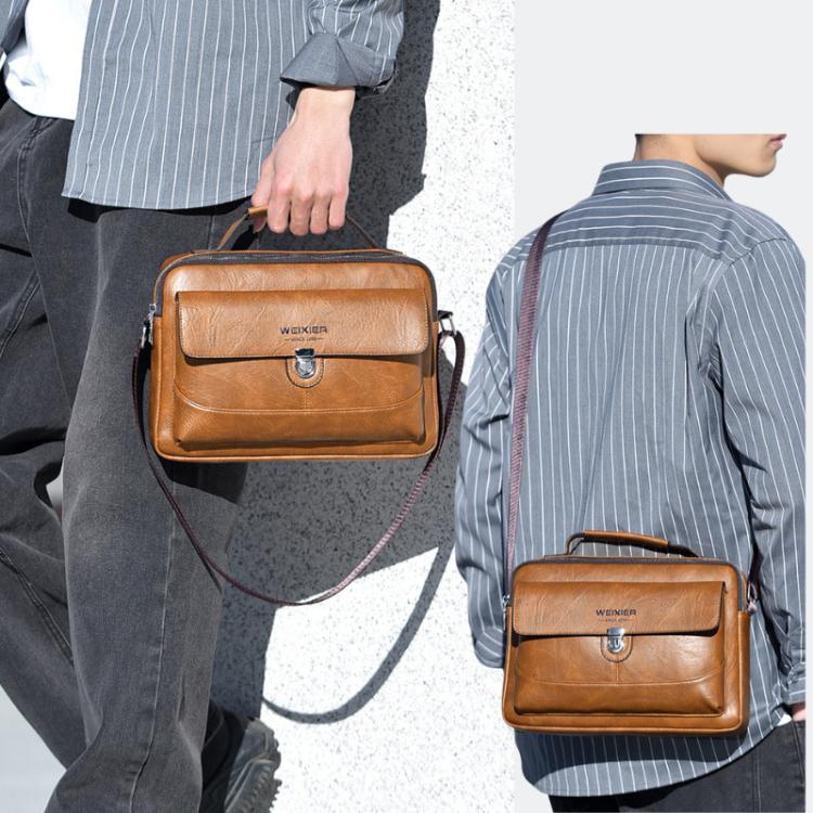 WEIXIER D828 Men Versatile Casual Shoulder Crossbody Bag Large-Capacity Shoulder Bag