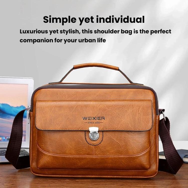 WEIXIER D828 Men Versatile Casual Shoulder Crossbody Bag Large-Capacity Shoulder Bag