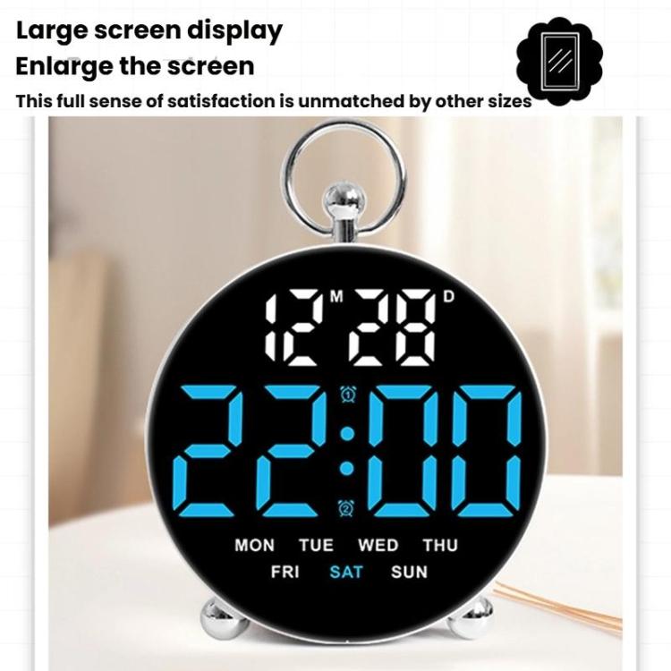 LED Multi-Function Digital Clock Student Desktop Digital Timepiece Plug-in Alarm Clock