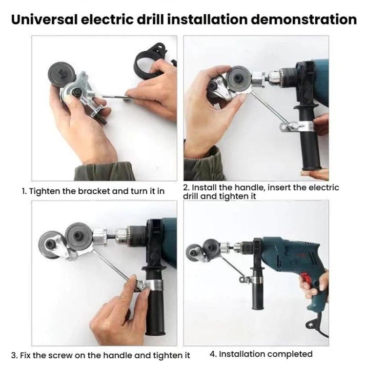 Sheet Metal Cutter Electric Drill Iron Shear Conversion Shears, Universal, For Lithium Drill
