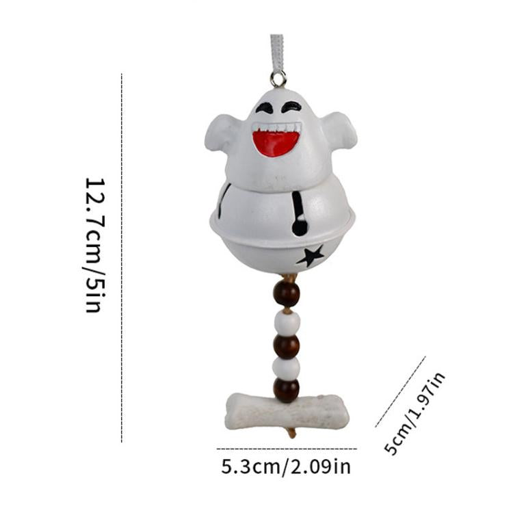Halloween Decoration Resin Spooky Bells Wind Chime Hanging Halloween Day Door Hanging, Happy, Intimidation, Dementia