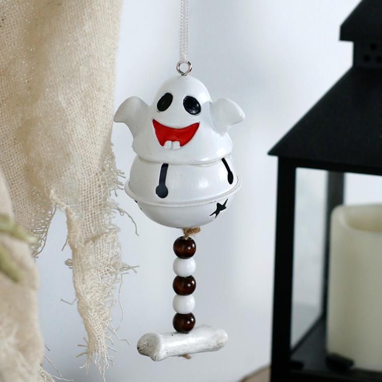 Halloween Decoration Resin Spooky Bells Wind Chime Hanging Halloween Day Door Hanging, Happy, Intimidation, Dementia