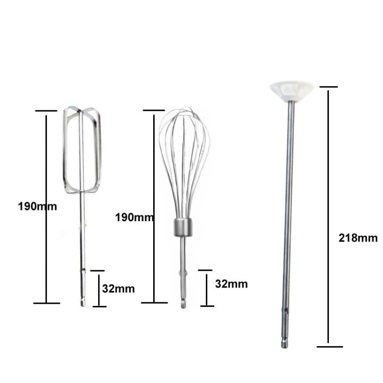 For Hamilton Beach Hand Mixers Stainless Steel Attachment, 1pair 4-Blade Flat Beater, 1pc 12-Wire Whisk, 1pair 4-Wire Whisk