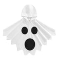 Halloween Kids Hooded Cape ChildrenCosplay Costume, White Ghost, Orange Red Pumpkin, Red Ghost + Headpiece