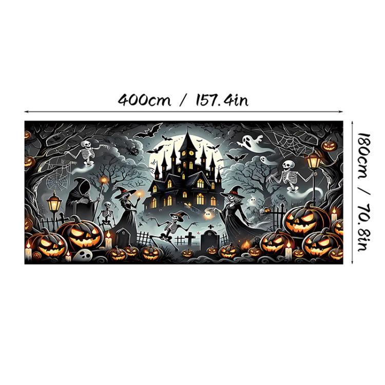 Halloween Garage Backdrop Decorative Garage Atmosphere Wall Fabric, 2, 3, 4, 5, 6, 10