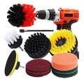 Electric Drill Cleaning Brush Power Tool Cleaning Brush With Sponge Scouring Pad Set, 11pcs