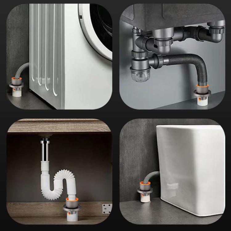 50-75mm Pipe Diameter Universal Sewer Gravity Anti-odor Plug Sewer Pipe Washing Machine Pipe Sealing Plug