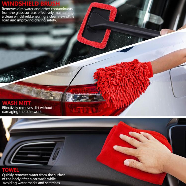 Car Cleaning Brush Set Power Drill Attachment For Vent Details Detail Brush With Sponge, 24pcs, 28pcs