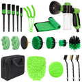 Car Cleaning Brush Air Vent Brush Drill Brush Set Car Washing Tools S, 21pcs, 26pcs, 25pcs, 23pcs