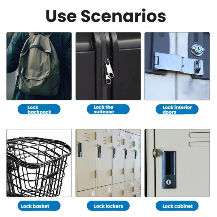 Smart Fingerprint Padlock with Electronic Keys & USB-C Charging for Luggage, Home, Gym Lockers