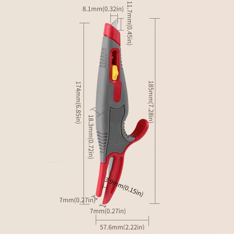 Multi-purpose Tape Cutter Box Opening Knife Anti-cut Automatic Rebound Utility Knife