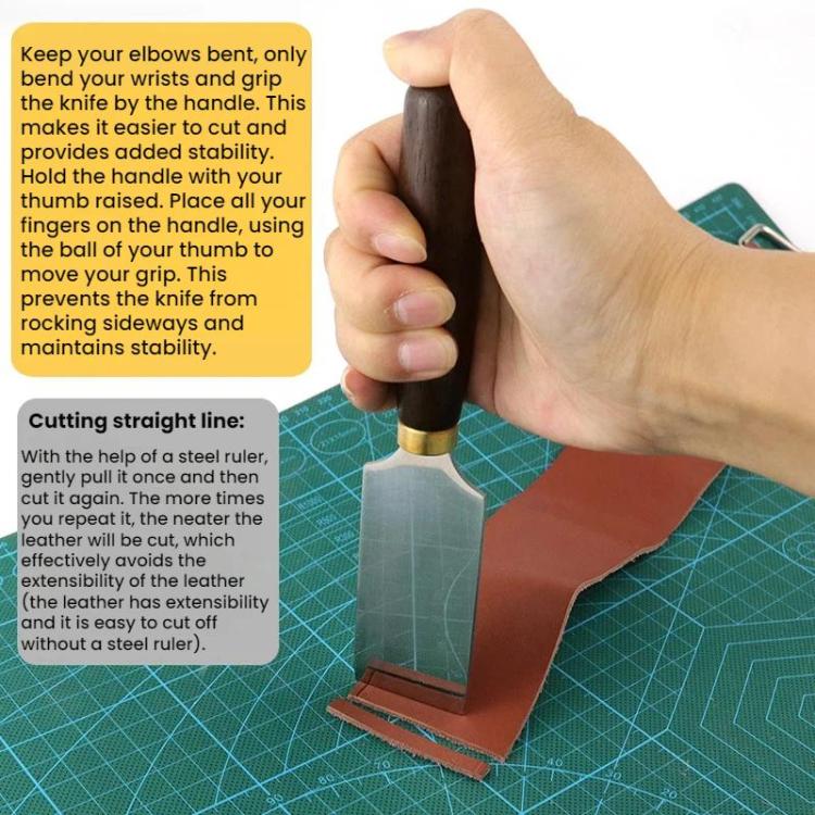 DIY Leather Thinning and Cutting Utility Knife, Cutting Utility Knife(Flat Knife)