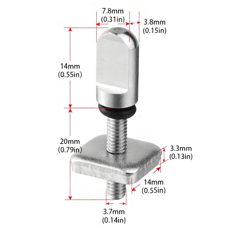5pcs Surfboard Rudder Thumb Screw Paddle Board Tool Accessories, Regular, Short