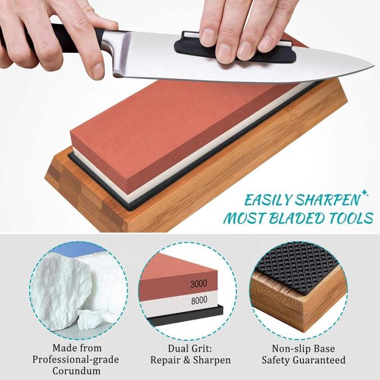 Outdoor Kitchen Double-Sided Sharpening Stone Set