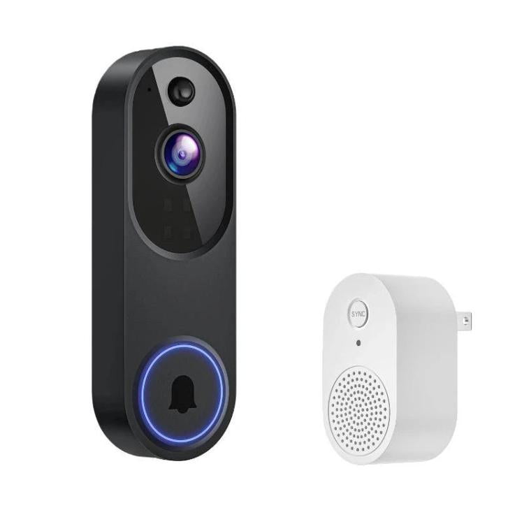 HD Night Vision Smart Video Doorbell Wireless Voice Intercom Surveillance Electronic Peephole, Black + US Plug Dingdong, Black + UK Plug Dingdong, Black + USB Dingdong, Beige + US Plug Dingdong, Beige + UK Plug Dingdong, Beige + USB Dingdong           ...