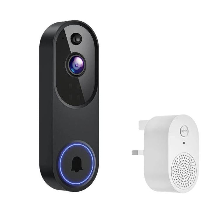 HD Night Vision Smart Video Doorbell Wireless Voice Intercom Surveillance Electronic Peephole, Black + US Plug Dingdong, Black + UK Plug Dingdong, Black + USB Dingdong, Beige + US Plug Dingdong, Beige + UK Plug Dingdong, Beige + USB Dingdong           ...