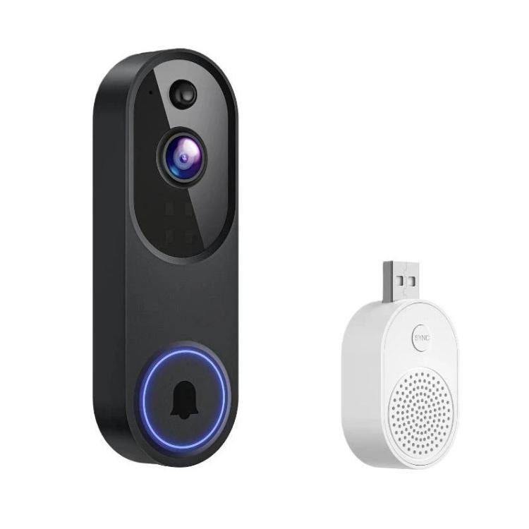 HD Night Vision Smart Video Doorbell Wireless Voice Intercom Surveillance Electronic Peephole, Black + US Plug Dingdong, Black + UK Plug Dingdong, Black + USB Dingdong, Beige + US Plug Dingdong, Beige + UK Plug Dingdong, Beige + USB Dingdong           ...
