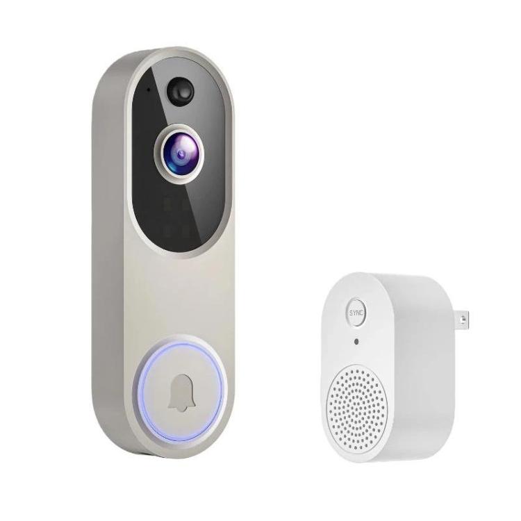 HD Night Vision Smart Video Doorbell Wireless Voice Intercom Surveillance Electronic Peephole, Black + US Plug Dingdong, Black + UK Plug Dingdong, Black + USB Dingdong, Beige + US Plug Dingdong, Beige + UK Plug Dingdong, Beige + USB Dingdong           ...