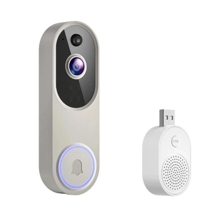 HD Night Vision Smart Video Doorbell Wireless Voice Intercom Surveillance Electronic Peephole, Black + US Plug Dingdong, Black + UK Plug Dingdong, Black + USB Dingdong, Beige + US Plug Dingdong, Beige + UK Plug Dingdong, Beige + USB Dingdong           ...