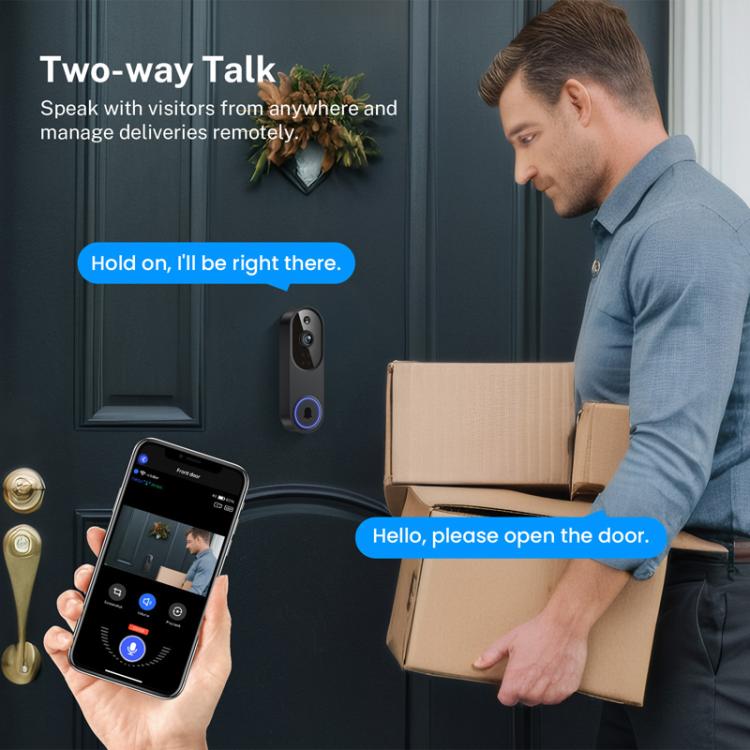 HD Night Vision Smart Video Doorbell Wireless Voice Intercom Surveillance Electronic Peephole, Black + US Plug Dingdong, Black + UK Plug Dingdong, Black + USB Dingdong, Beige + US Plug Dingdong, Beige + UK Plug Dingdong, Beige + USB Dingdong           ...