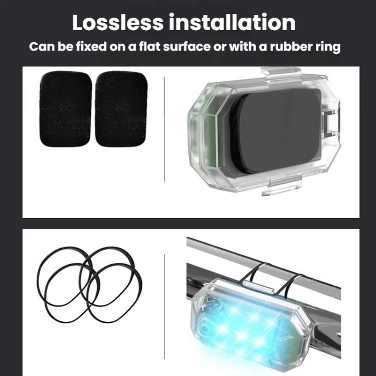 M3 Motorcycle Bicycle Drone Strobe Light Waterproof Wireless Remote Control Anti-Tailgating Light, 4 Lights + Remote Control, 2 Lights + Remote Control, 1 Light + Remote Control