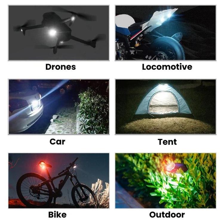 M3 Motorcycle Bicycle Drone Strobe Light Waterproof Wireless Remote Control Anti-Tailgating Light, 4 Lights + Remote Control, 2 Lights + Remote Control, 1 Light + Remote Control