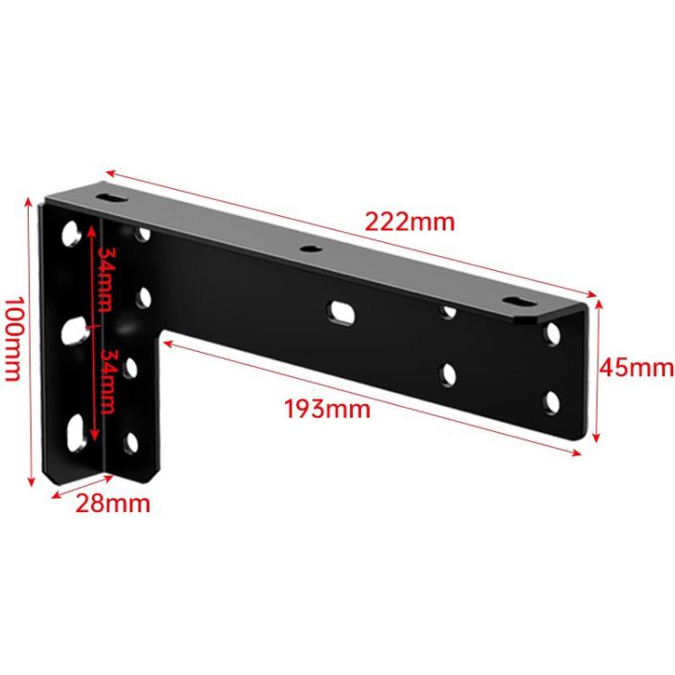 2pcs Floating Stand Support Bracket Desk Support Bracket Wall-Mounted Floating Bracket, Black 222mm, Black 282mm, Black 312mm, Black 352mm, Black 432mm, Stainless Steel 222mm, Stainless Steel 282mm, Stainless Steel 312mm, Stainless Steel 352mm         ...