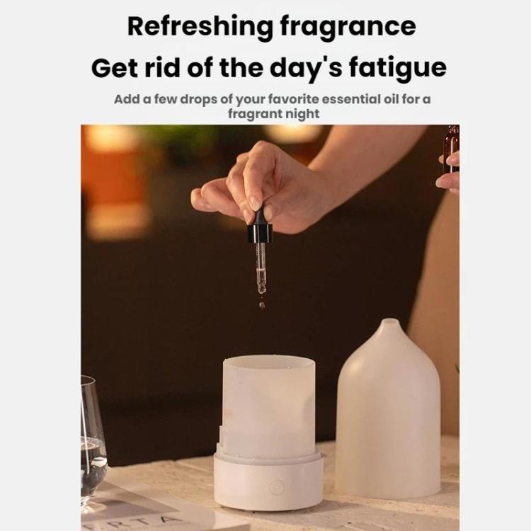 Vase Mist Humidifier Aromatherapy Diffuser USB Colorful Mood Light