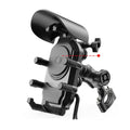 Wireless Charging Motorcycle Phone Holder with Sun Visor & Anti-Theft Lock 360-degree Rotation, Camera Compatible, Handbar Version, Mirror Version