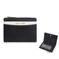 Baellerry N8351 Women Short PU Leather Wallet With Color-Blocking Design & Zipper Closure, Slim Compact Purse Card Holder