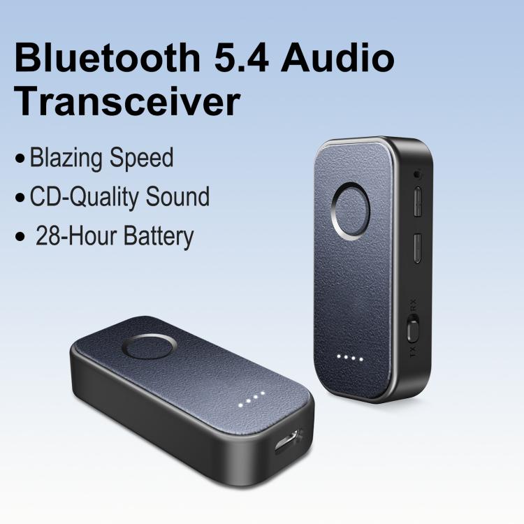 5.4 Bluetooth Receiver / Transmitter 2 In 1 AUX Car Bluetooth With Battery Level Display, Straight, Elbow