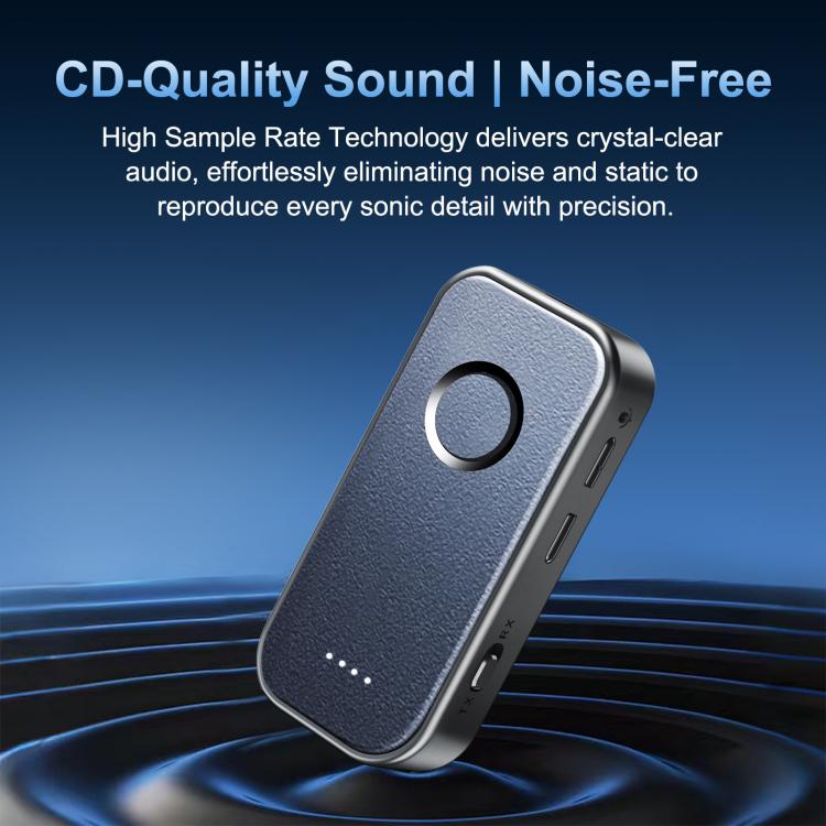 5.4 Bluetooth Receiver / Transmitter 2 In 1 AUX Car Bluetooth With Battery Level Display, Straight, Elbow