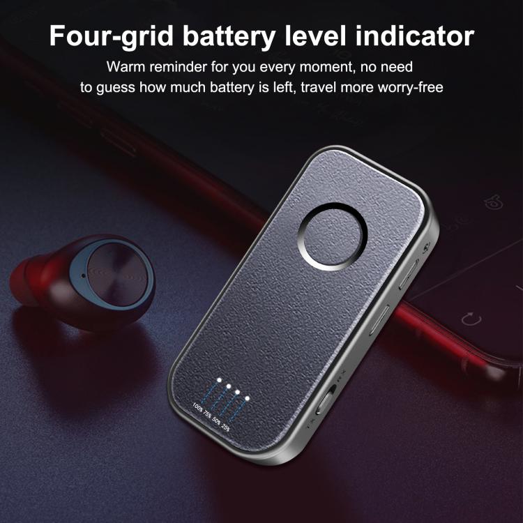 5.4 Bluetooth Receiver / Transmitter 2 In 1 AUX Car Bluetooth With Battery Level Display, Straight, Elbow