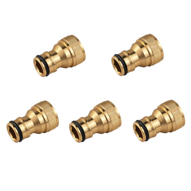 5pcs 4-point Internal Thread Aluminum Alloy Faucet Spout Hose Adapter