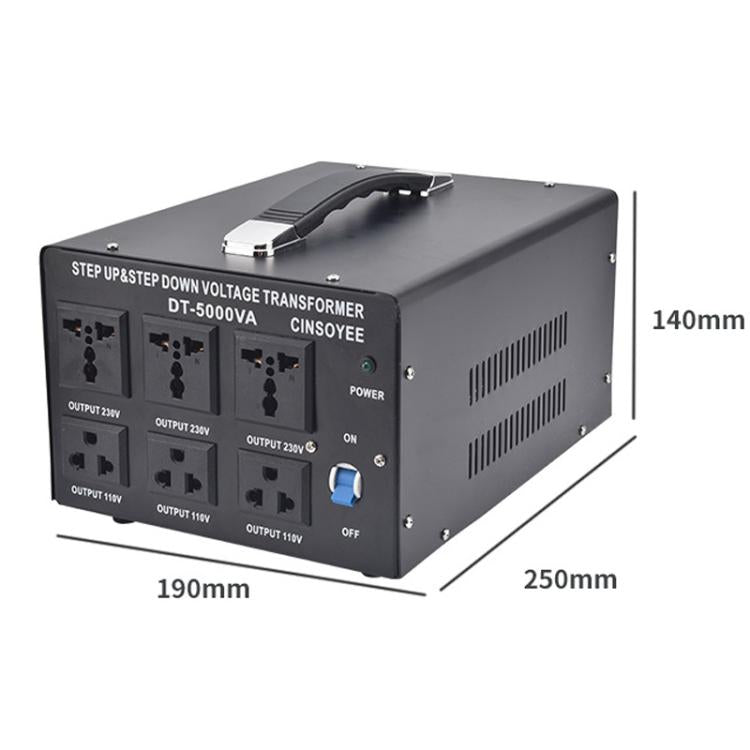 Toroidal Power Transformer Portable Household Power Converter US Plug, DT-500VA, DT-800VA, DT-1000VA, DT-2000VA, DT-3000VA, DT-5000VA