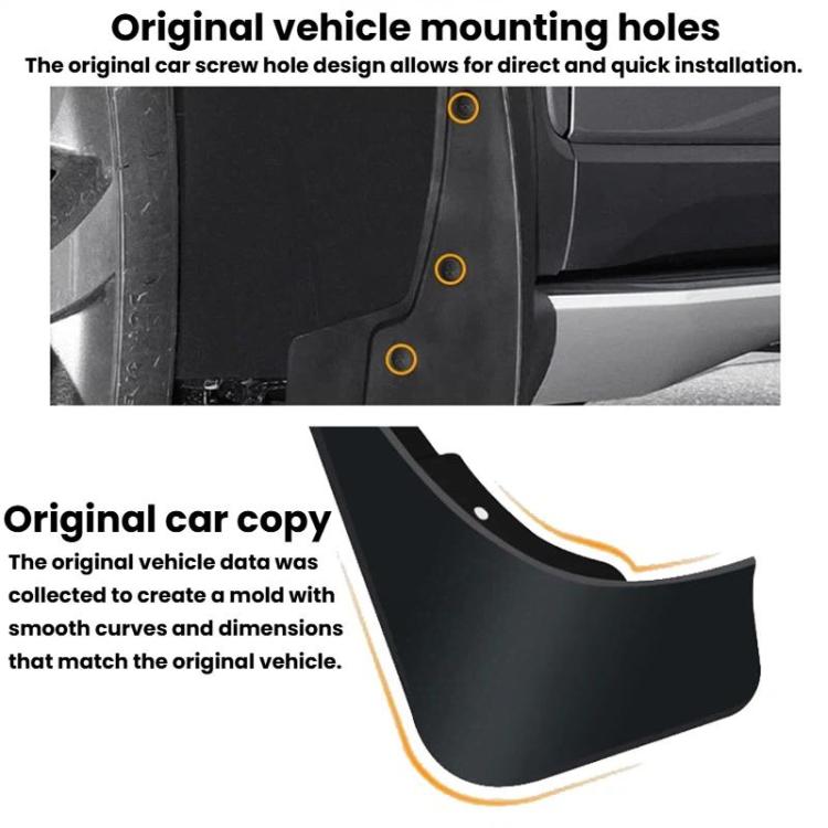 Car Tire Mudguard, For Ford F-150 2021-On