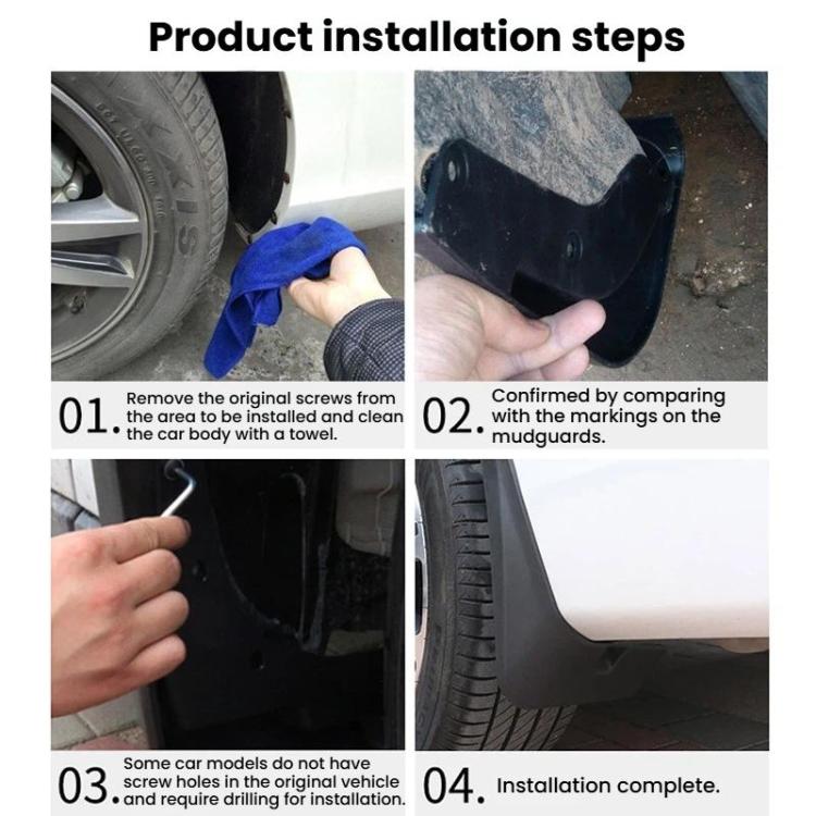 4pcs Car Tire Mudguard, For Honda CR-V 2023-2025