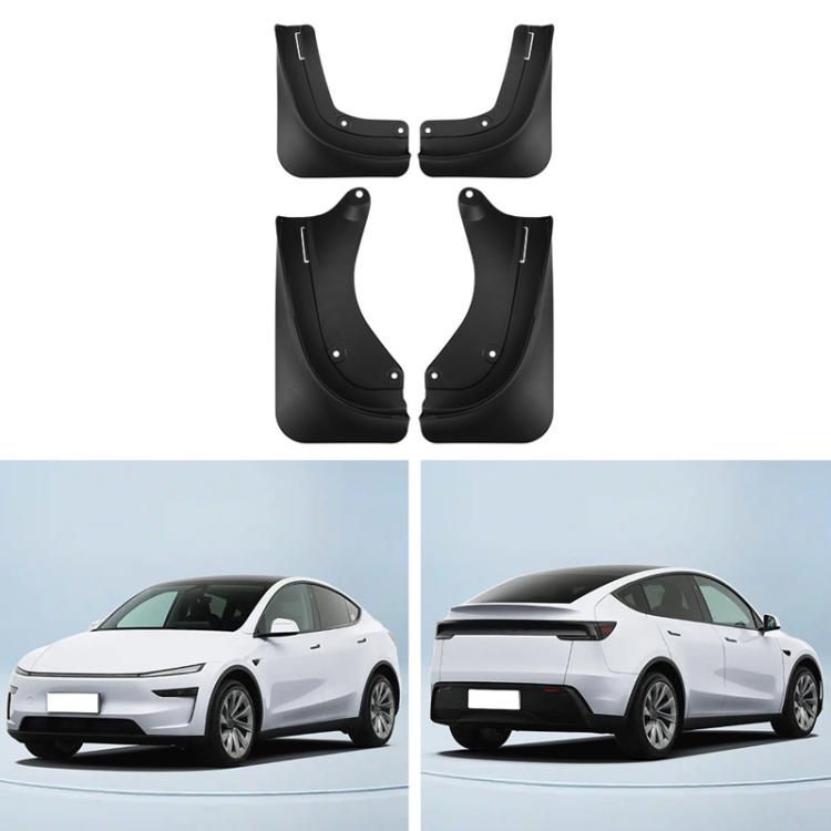 4pcs Car Tire Mudguard, For Tesla 2025+ MODEL Y JUNIPER PP Material