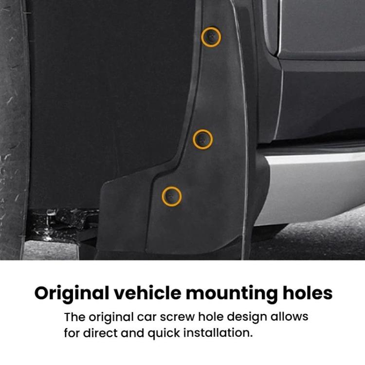 4pcs Car Tire Mudguard, For Tesla 2025+ MODEL Y JUNIPER PP Material