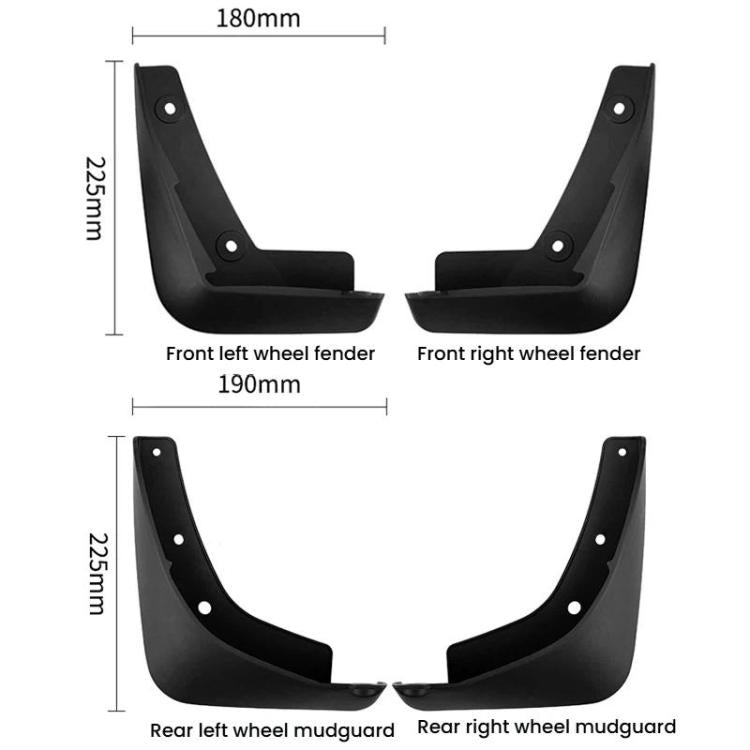 4pcs Car Tire Mudguard, For Mazda 3 / Axela Hatchback 2020-2025