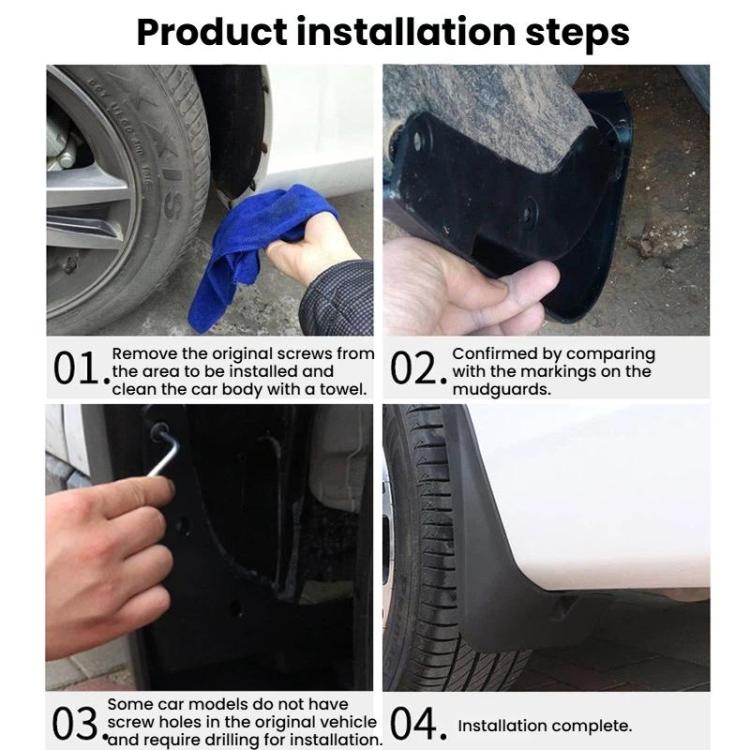 4pcs Car Tire Mudguard, For BYD Dolphin Active 2021-2025