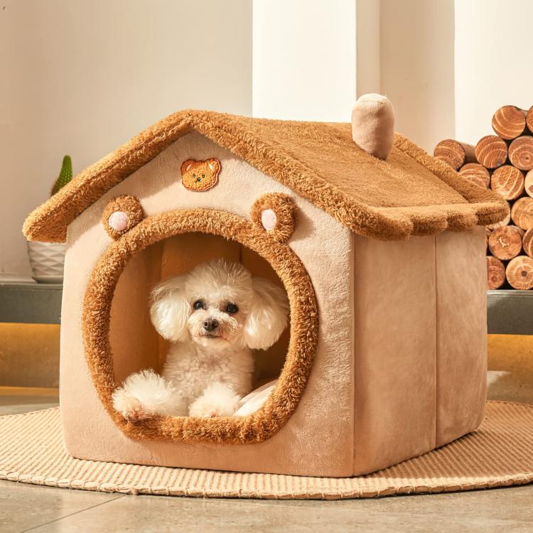 All-Season Removable And Washable Enclosed Warm Cat Bed, S, M, L