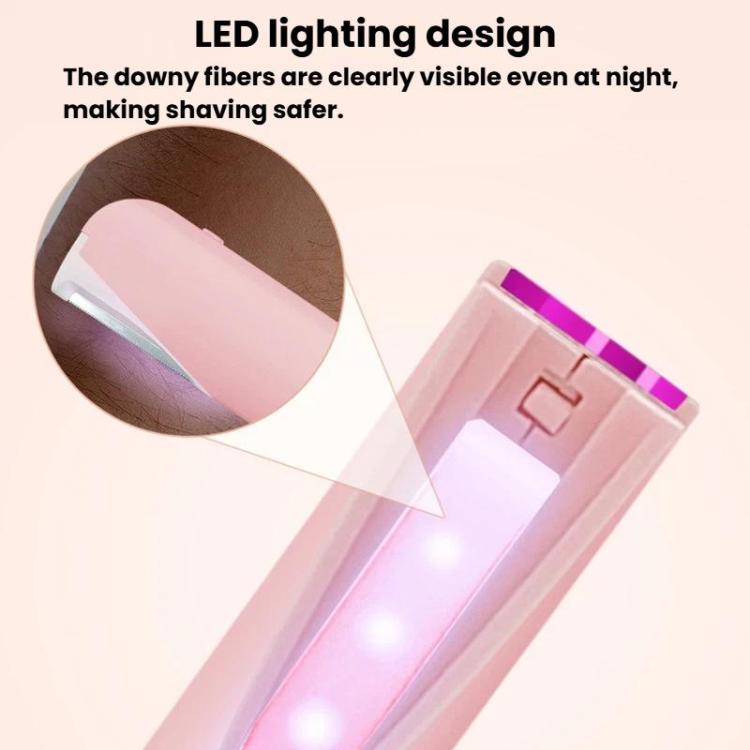 Electric Hair Remover With Light Ultrasonic Shaver Eyebrow Trimmer, 1 White, 1 Pink, 2 White, 2 Pink