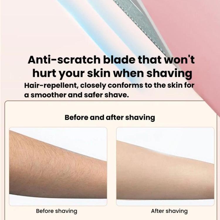 Electric Hair Remover With Light Ultrasonic Shaver Eyebrow Trimmer, 1 White, 1 Pink, 2 White, 2 Pink